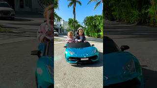 Chris and Alice ride on toy car and learn left and right [upl. by Stiegler16]