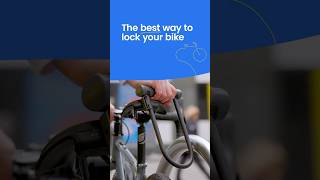 How to lock your bike to prevent theft [upl. by Ellinnet]