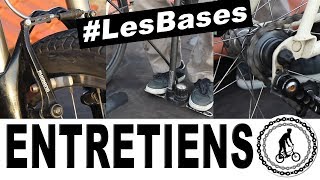 COMMENT ENTRETENIR UN VÉLO  freins chaîne et pneus 🔧 [upl. by Nediarb]