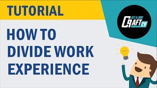 CV  Resume Builder  Work Experience on 2 Pages  Tutorial [upl. by Ellie]