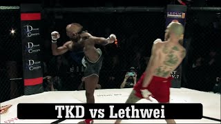 When Taekwondo Challenges Lethwei  Cyrus Washington vs Dave Leduc [upl. by Moyra]