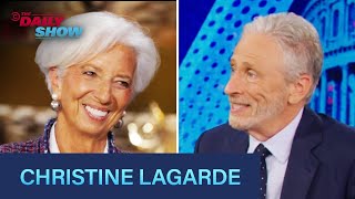 Christine Lagarde  Stabilizing Inflation amp Regulating AI for the Global Economy  The Daily Show [upl. by Evey681]