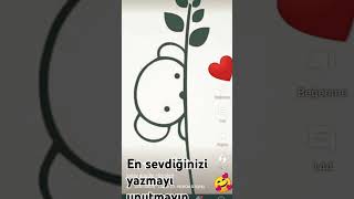 Kolay doodle çizimler en sevdiğinizi yazmayı unutmayın [upl. by Nauq581]