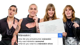 Måneskin Answer the Webs Most Searched Questions  WIRED [upl. by Alehc]