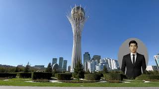 Astana city tours Baiterek monument song [upl. by Nwahsir]