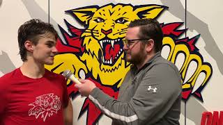 Postgame w Moncton Wildcats Alex Mercier [upl. by Stephenie]