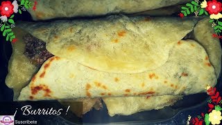 Burritos de Carne Relleno y Tortillas  Comida mexicana [upl. by Ylurt]