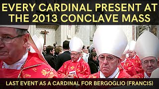 Opening Conclave Mass 2013  Recessional  Bergoglio Pope Francis last public event as a Cardinal [upl. by Whorton742]