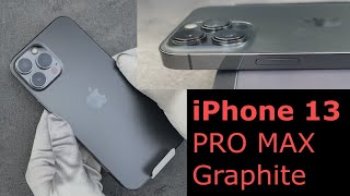 iPhone 13 PRO MAX graphite UNBOXING REVIEW IMPRESSIONS  MagSafe Cases Leather Silicone Clear [upl. by Curley]