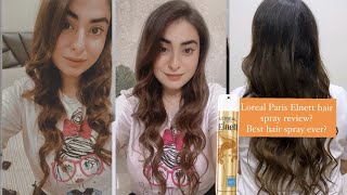 Loreal Paris Elnett Hair Spray review  Everyday hairstyle essential  Muskan Chanchlani [upl. by Eniamrej]