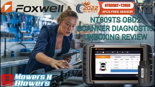 FOXWELL NT809TS OBD2 AUTOMOTIVE DIAGNOSTIC SCANNER CODE FAULT TPMS RESET TOOL WIFI BLUETOOTH ANDROID [upl. by Flanagan]