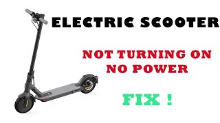 ELECTRIC SCOOTER NOT TURNING ON SOLUTION [upl. by Rivy562]