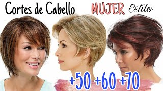 Tendencia de CORTES de CABELLO para DAMAS de 506070 años Moda 202223 [upl. by Htebyram941]