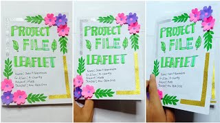 How To Make A Handmade Beautiful LEAFLET With Creative Ideas  Very Easy and With Design Ideas [upl. by Anuahsar]