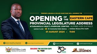 Opening of the Eastern Cape Provincial Legislature Address  1 August 2024 [upl. by Kiyohara730]