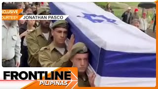 Pinoy na sundalo ng Israel Defense Forces inilibing na  Frontline Pilipinas [upl. by Lebasi]