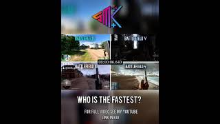 Who Is The Fastest BF4 vs BF1 Vs BFV vs BF2042 [upl. by Sucramel]