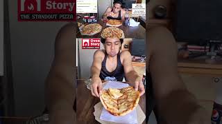 😱4 Ovenstory Cheese Margherita Pizza Eating Challenge  Indian Record I Serves 8 [upl. by Ahsrat]