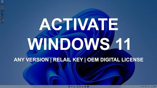 Activate Windows 11 Using Windows 10 Product key Or OEM Digital License [upl. by Raphaela]