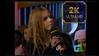 Avril Lavigne  Interview MTV TRL 2003 Remastered 2k [upl. by Ivek]