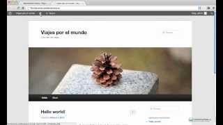 Curso Wordpress 4  manejo de los temas [upl. by Pincas357]