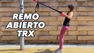 Remo abierto TRX  FUERZA Tren superior espalda [upl. by Anawak]