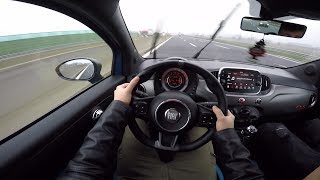 Fiat 500s 2017 TOP SPEED and ACCELERATION [upl. by Anaicilef]