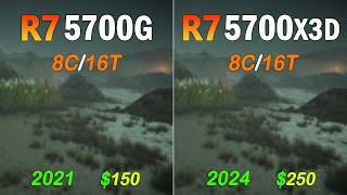 AMD Ryzen 7 5700X3D vs R7 5700G  Wich one is Better in Games [upl. by Rebmik]