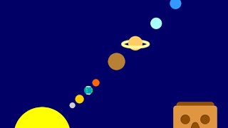 Our Solar System VR  Virtual reality phone app [upl. by Adnylam]