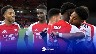 WHOLESOME INTERVIEW ❤️ Bukayo Saka hails Myles LewisSkelly after Arsenal defeat Monaco UCL [upl. by Ahsurej]