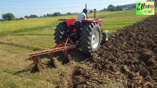 NEW HOLLAND 640 85HP Tractor Ploughing 3 Bottom Plough [upl. by Anselma]