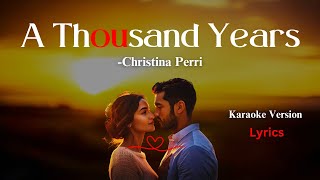 Christina Perri  A Thousand Years Lyrics [upl. by Neillij399]