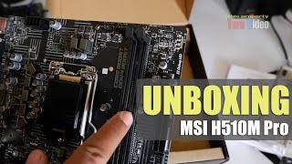 MSI H510MPro Unboxing 2022 [upl. by Jeanine]