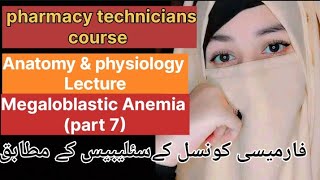 pharmacy technicians course anatomy physiology lectures Blood part 06  Megaloblastic Anemia [upl. by Ednihek494]