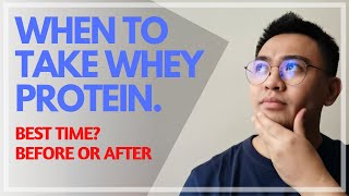 HOW TO TAKE WHEY PROTEIN  BEST TIME  BEFORE OR AFTER [upl. by Marice]