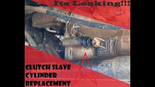 Clutch Slave Cylinder  How to replace and bleedpurge the air [upl. by Nosmas]