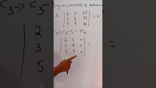 Finding determinant without expanding using properties only [upl. by Innattirb]