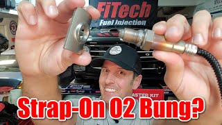 Fuel Injection Conversion Part 5 O2 Sensor Install with No Welding FiTech [upl. by Jolenta]