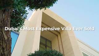 Dubai Most Expensive Villa Ever Sold  280 Million AED 762 Million [upl. by Irpak]