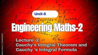 Unit  V Lecture 2 Cauchys Integral Theorem and Cauchys Integral Formula [upl. by Weasner]