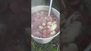 Rev Tracy Andrus Real Cajun Whodat Gumbo Whodat tailgating in Marshall Texas [upl. by Humbert180]