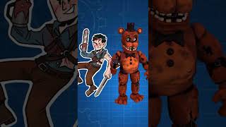 FNaF AR edit ✨ Halloween Characters Animatronics edit 👻Workshop Animation [upl. by Gatian]