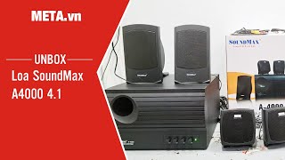 Unbox loa SoundMax A4000 41 và hướng dẫn kết nối  METAvn [upl. by Wakefield]