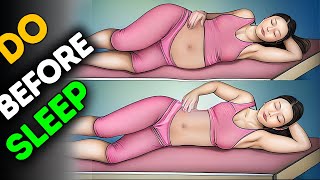 LAZY BED WORKOUT  LOSE THIGHS amp BELLY FAT [upl. by Anerda228]