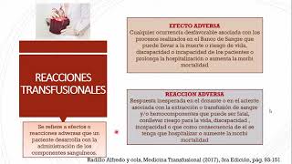 REACCIONES TRANSFUSIONALES [upl. by Celestyn545]