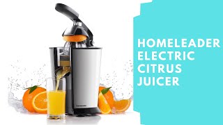 Homeleader Electric Citrus Juicer  Powerful Electric Orange Juicer Lemon Squeezer with Two Cones [upl. by Tibold545]