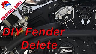 DIY Fender Delete Scout Bobber [upl. by Bunde772]