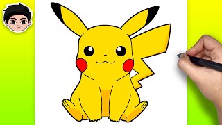 How To Draw Pikachu  Pokemon  Easy Step By Step Tutorial [upl. by Halpern]