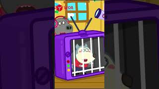 TV Jail Wolfoo Learns the Dos and Donts of Phone Use  Wolfoo Has Fun Playtime shorts [upl. by Crim]