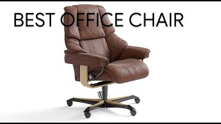 BEST Office Chair  Ekornes Stressless Reno Office Chair jimthepilot [upl. by Naillil821]